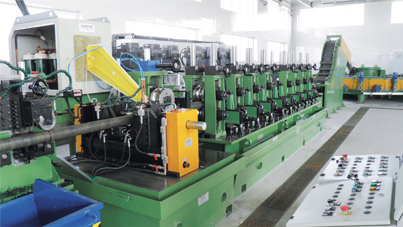 FOTO-1 Production line for steel welded tubes from 25 mm to 88.9 mm O.D. complete with cassette system for quick roll change.