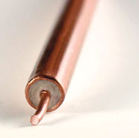 FOTO 2 200 Copper tubes with optic fibres.